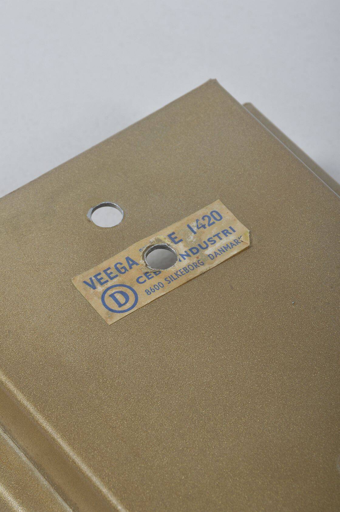 Set of Danish wall lamps Veega 1420 (yellow) by Claus Bolby for Cebo, 1960s