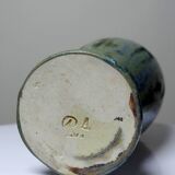 Rare petit vase ancien Alfred Renoleau grès émaux cristallins art déco