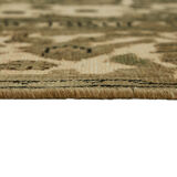 Hand-knotted anatolian antique 1970s 270 cm x 320 cm beige wool carpet