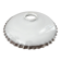 Vintage pendant lamp in white opaline with a scalloped effect.