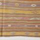 Warm Earth Tones Striped Turkish Kilim Rug, 135x168 Cm