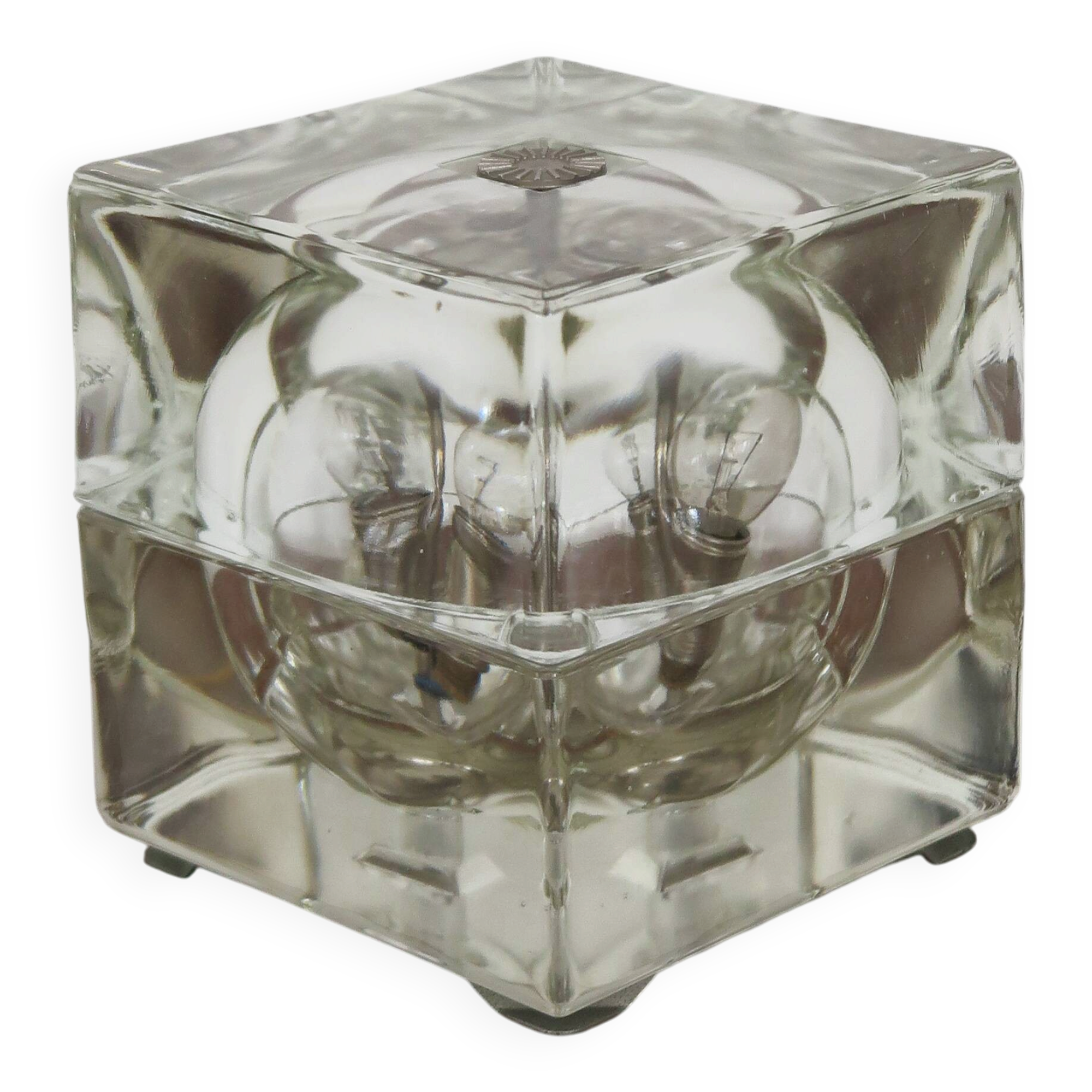Cubosfera Glass Table Lamp design Alessandro Mendini, Italy 1960s