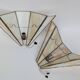 Pair of Art Deco glass paste wall lights