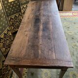 Farmhouse table in solid oak period 19th century restored