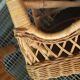 Two-chair wicker set and coffee table