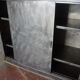 Administrative brushed metal furniture