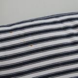 Striped canvas cushion