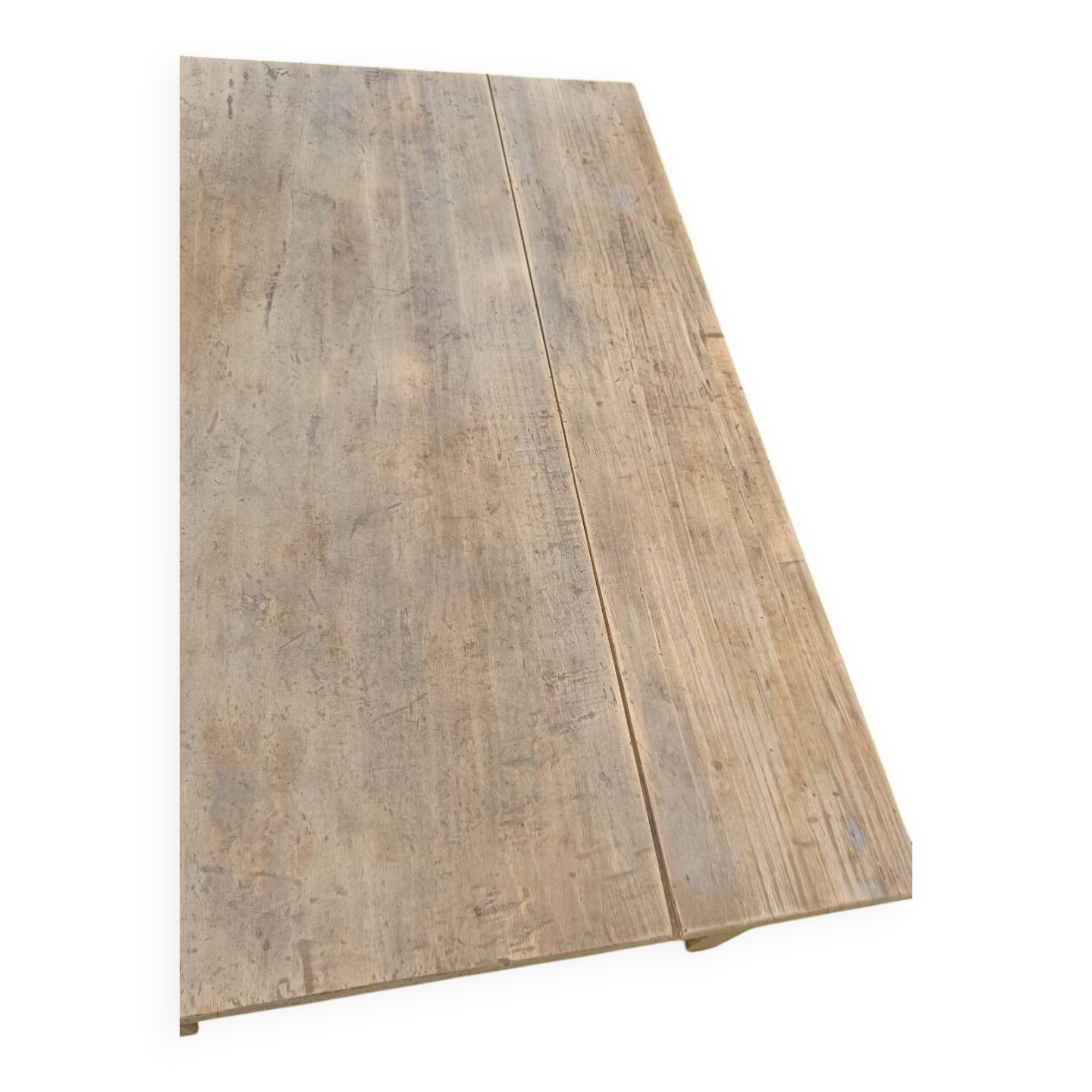 Raw wood coffee table