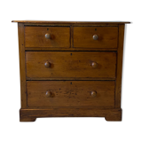 English pine chest of drawers early twentieth century