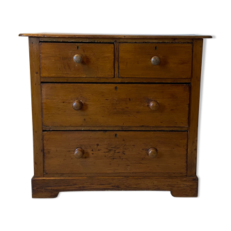 English pine chest of drawers early twentieth century
