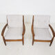 Set of 2 oak lounge chairs, The Netherlands 1960’s