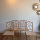 Ensemble de 4 chaises Chippendale 'Faux Bamboo' vintage