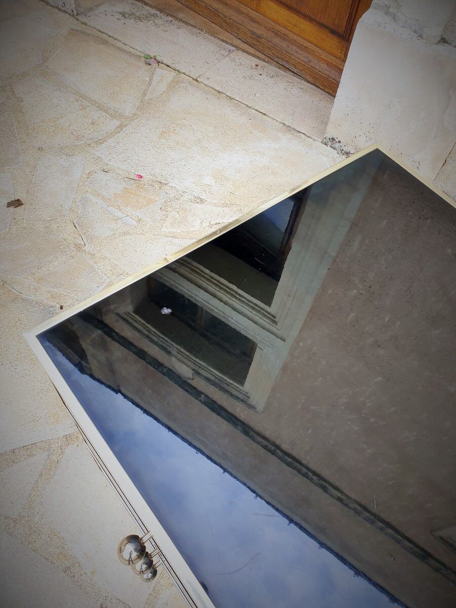 Roche Bobois vintage black lace-up dresser