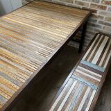 Table and benches