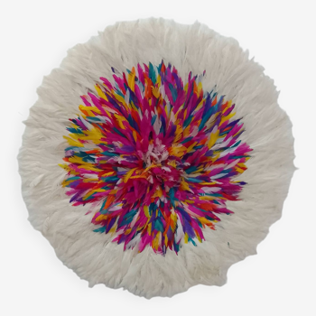 Juju hat multicolore contour blanc de 80 cm