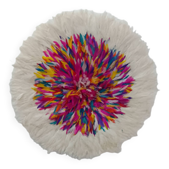 Juju hat multicolore contour blanc de 80 cm