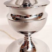 Lámpara de mesa de cristal. Spain, 1960s.
