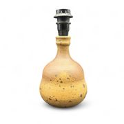 Pied de lampe boule en gres pyrite style La borne Tiffoche Deblander