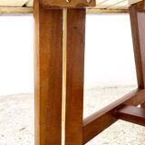 Modernist laminated wood coffee table, 1970.