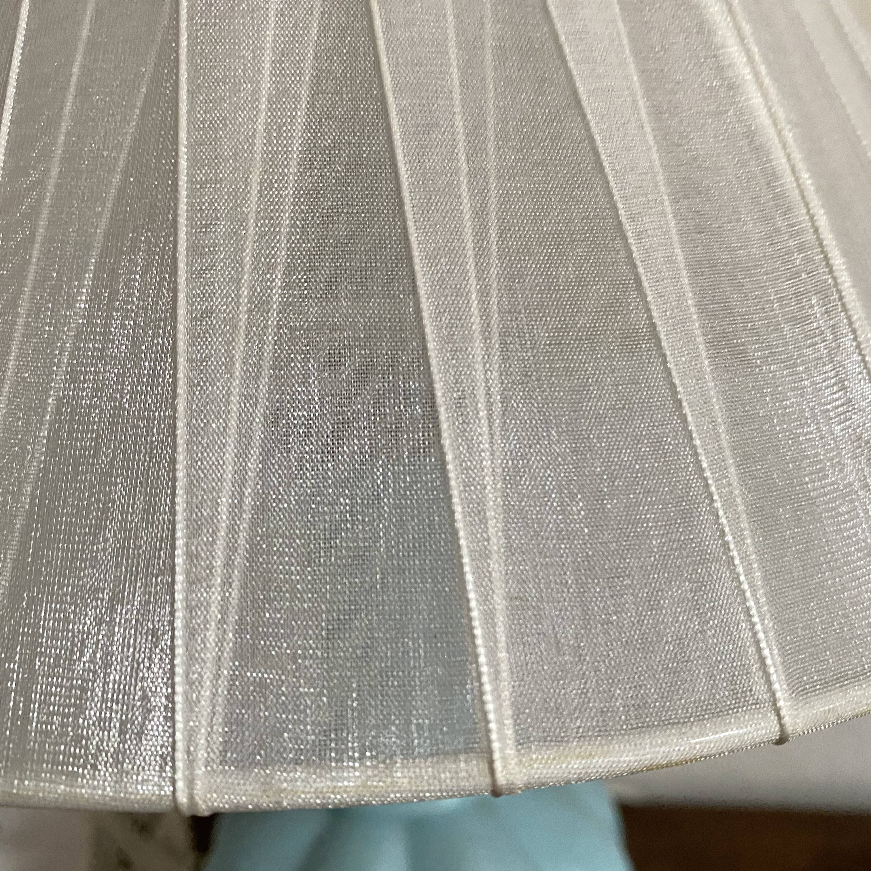 Sky blue opaline bedside lamp