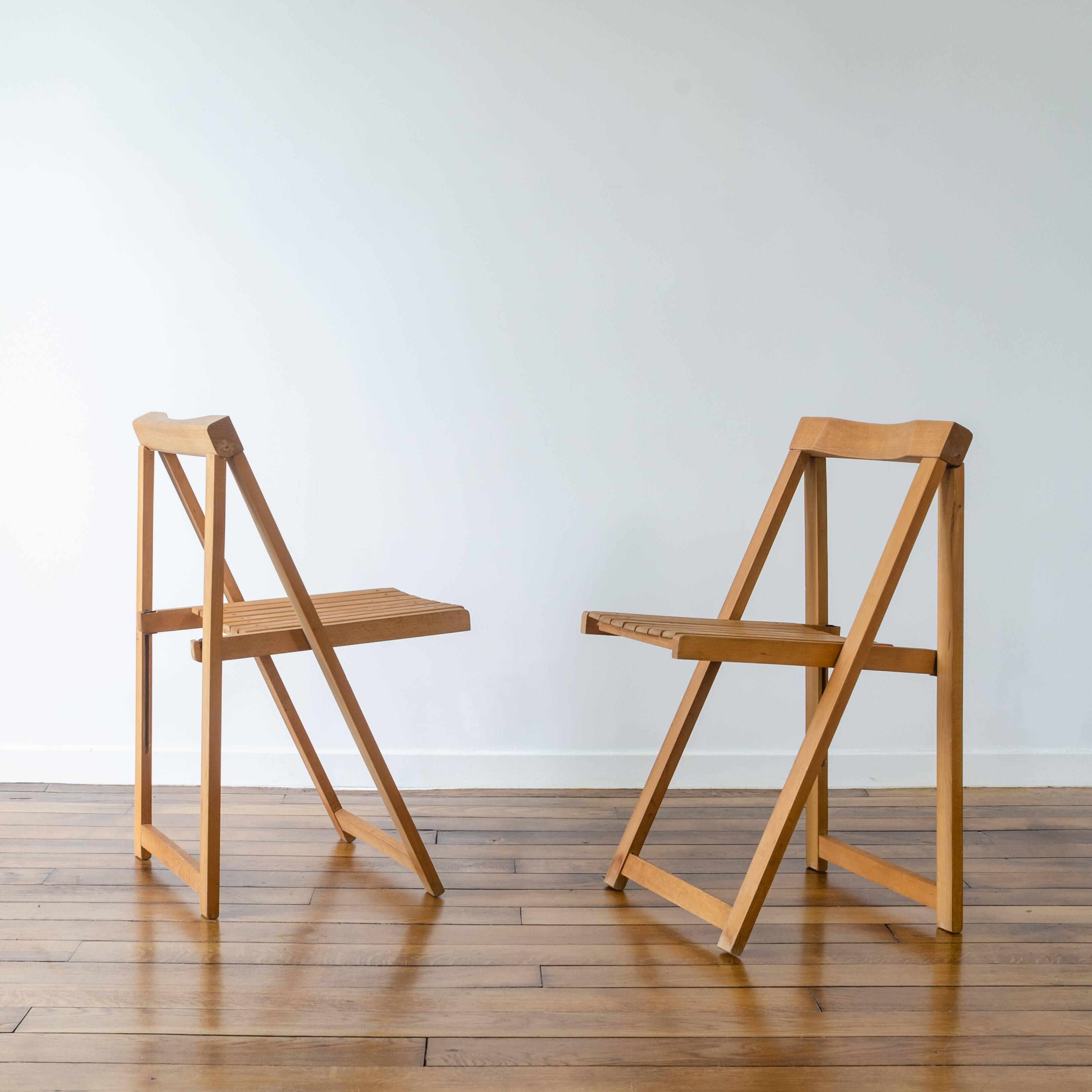 Two folding chairs circa 1970