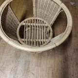Vintage rattan coffee table