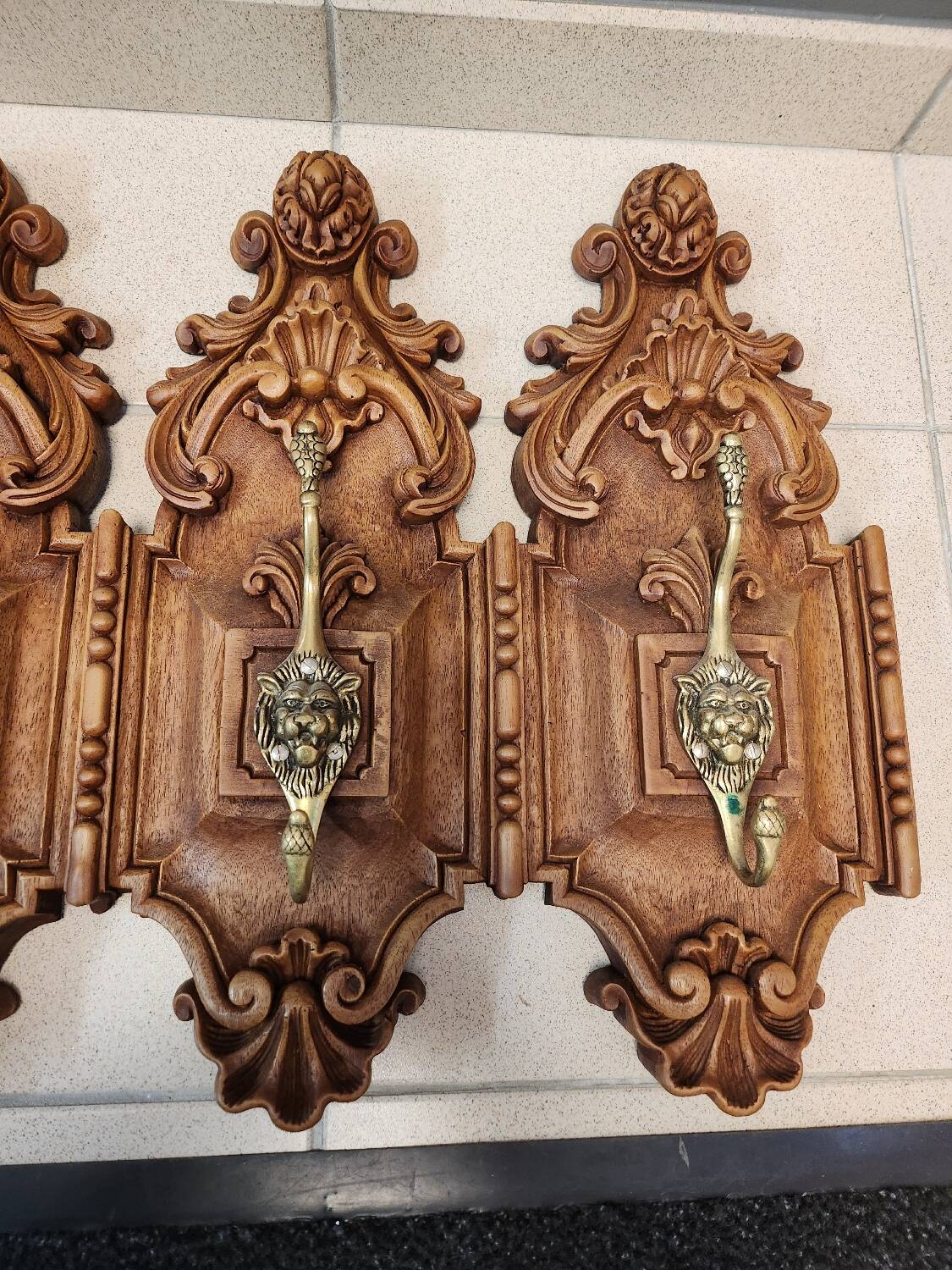 Coat rack, wooden hook