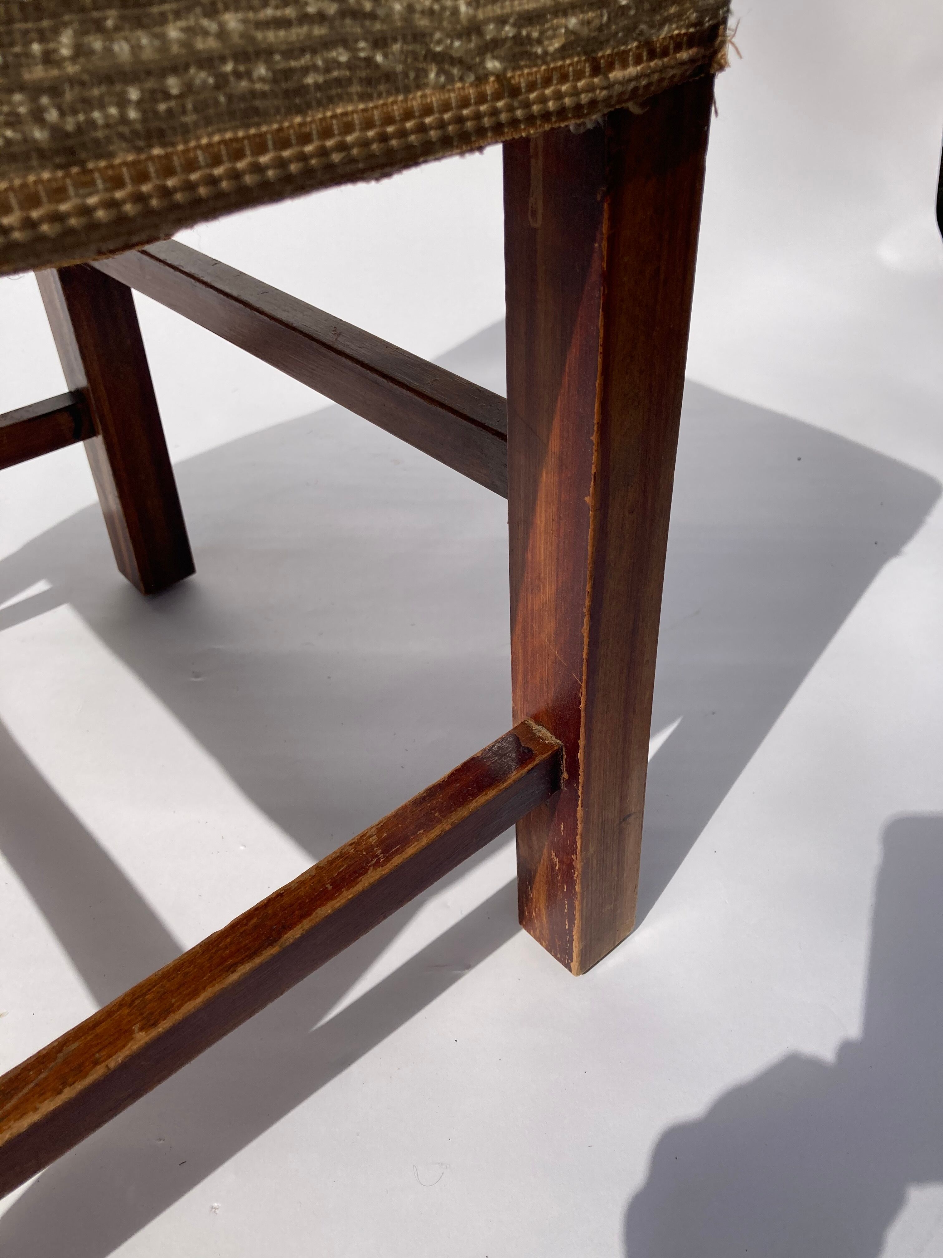 Classic Danish mahogany stool