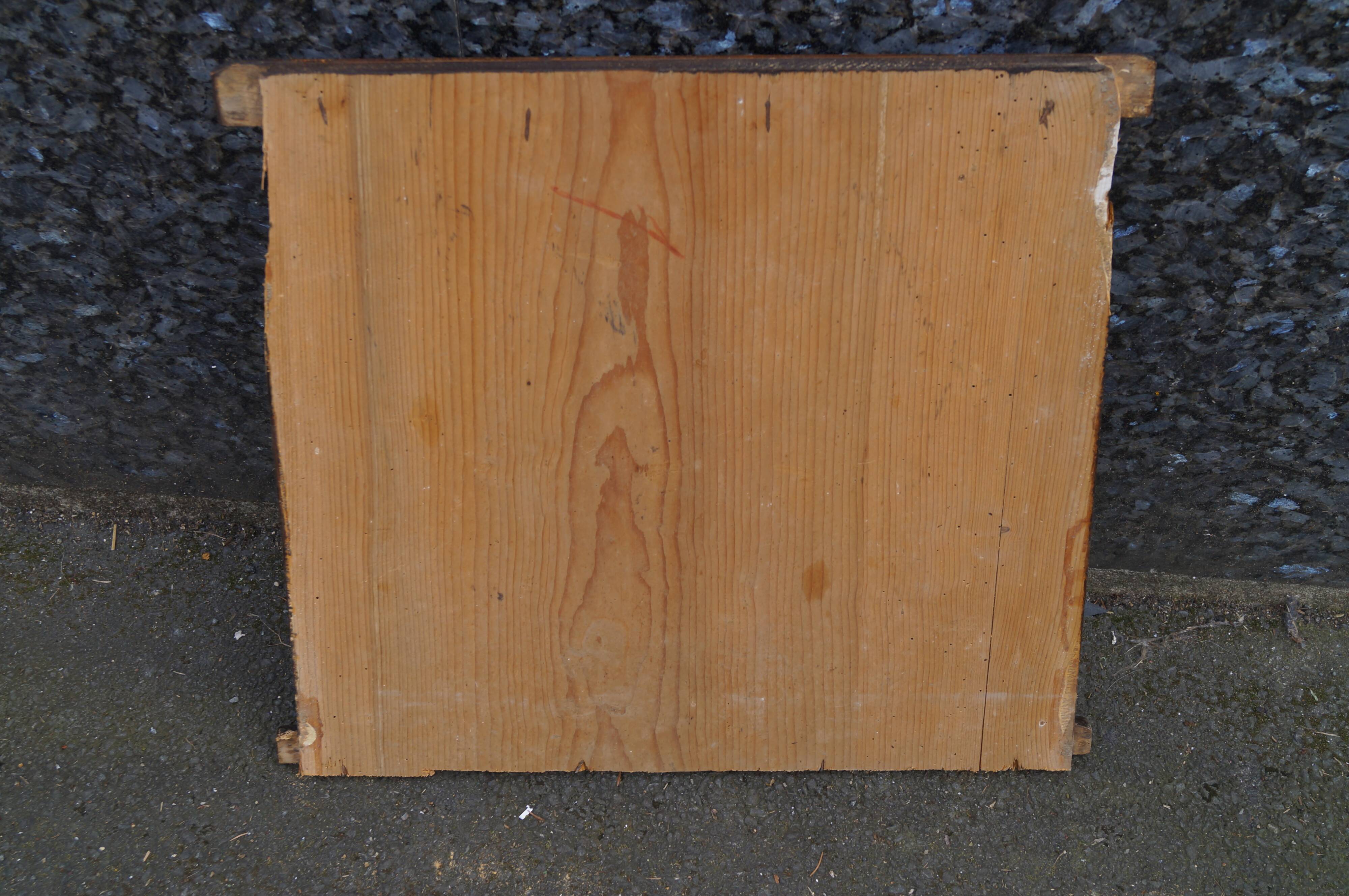 Painted wood pediment 1900