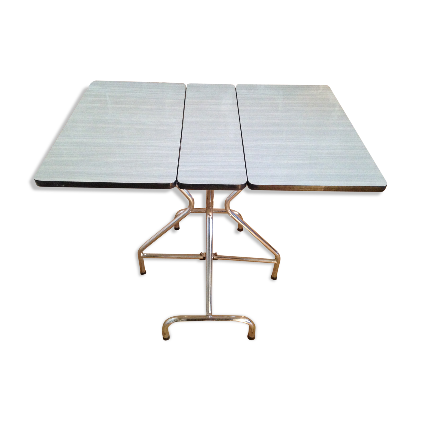 Vintage shapeica folding table and chrome feet 60/70