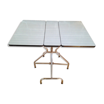 Vintage shapeica folding table and chrome feet 60/70