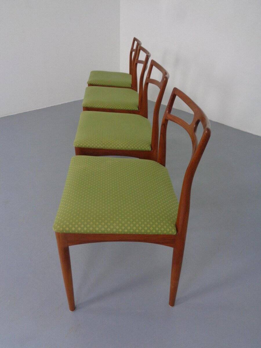 Model 94 Teak Dining Chairs by Johannes Andersen for Christian Linneberg, 1960s, Set of 4