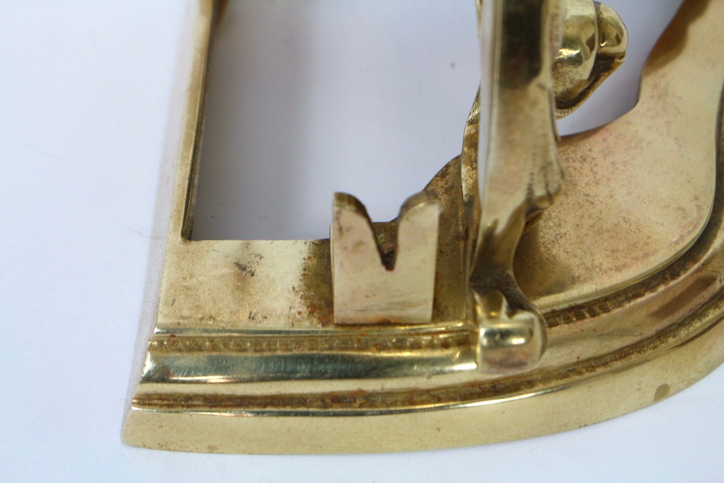 Fireplace peacock tail effect vintage, brass