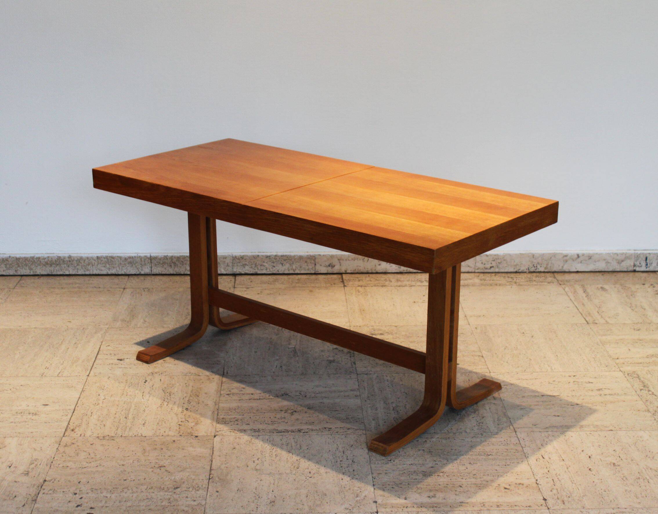 Vintage bentwood extendable coffee table by Drevopodnik Holesov, 70's
