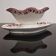 Iron earth gravy boat Moulin des Loups and Hamage Nord, red mulberry