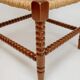 Classic vintage bobbin corner armchair