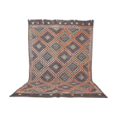 Tapis Kilim vintage tissé à la main Oushak sku1861
