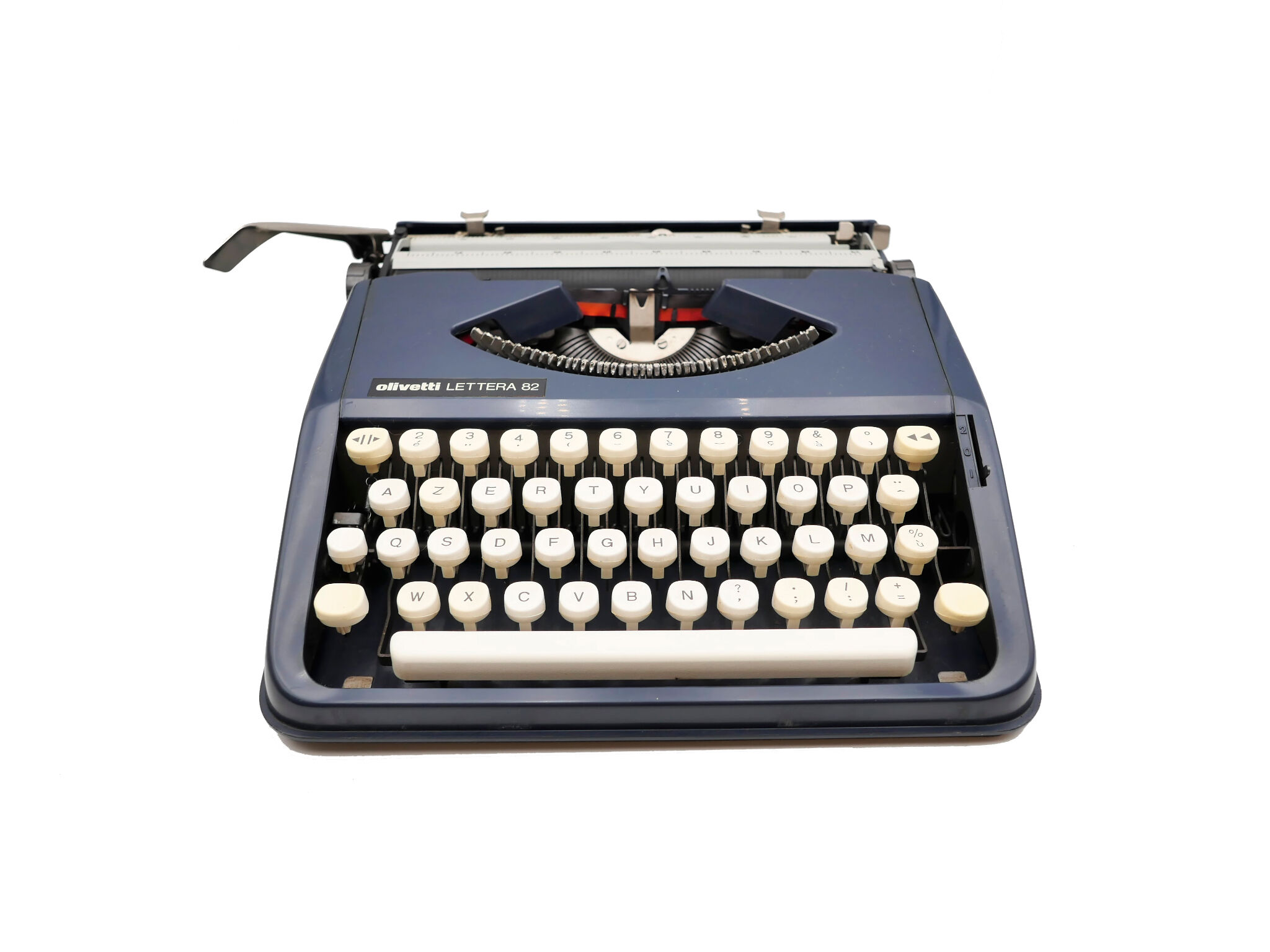 Typewriter Olivetti Lettera 82 Blue revised ribbon new