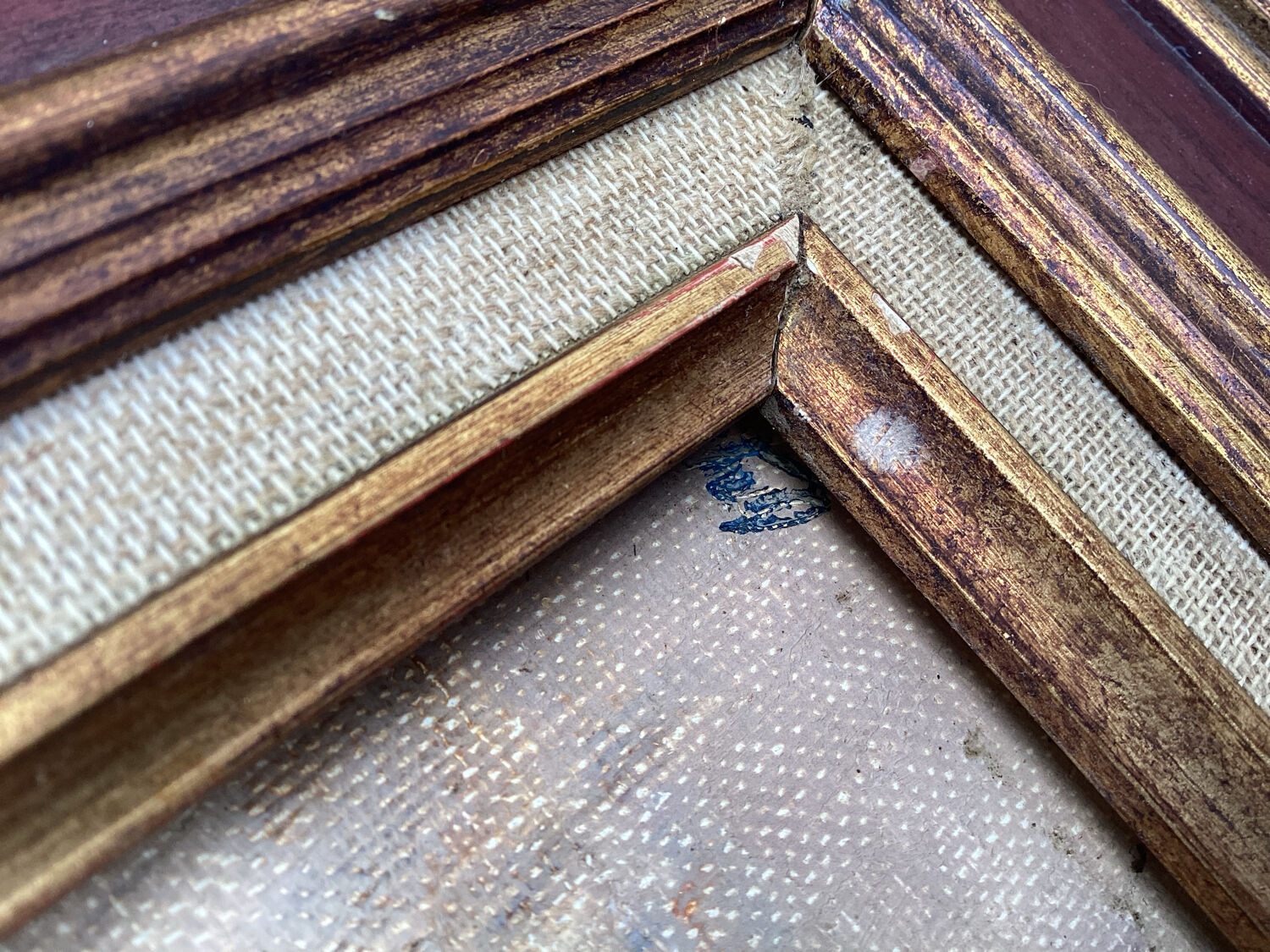 Framed still life painting from the 80s