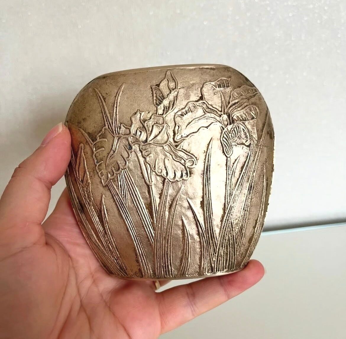 Vintage brass vase