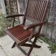 Elegant Folding Garden Chair in Teak – beautiful era holiday style