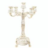 European 5-Head White Candle Holder, Home decor
