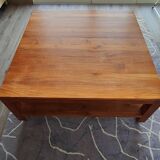 Coffee table for the living room in solid teak.