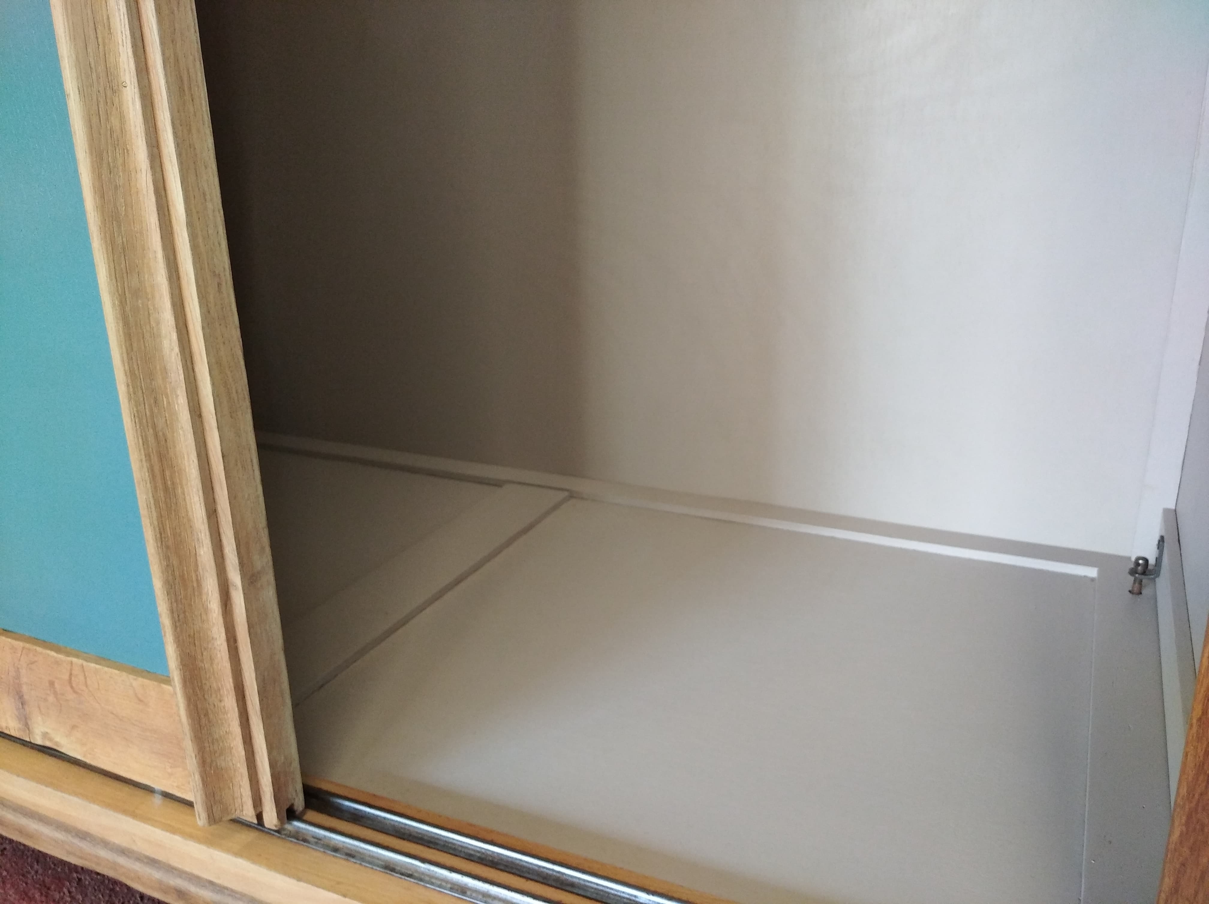 Vintage wardrobe feet compass sliding doors