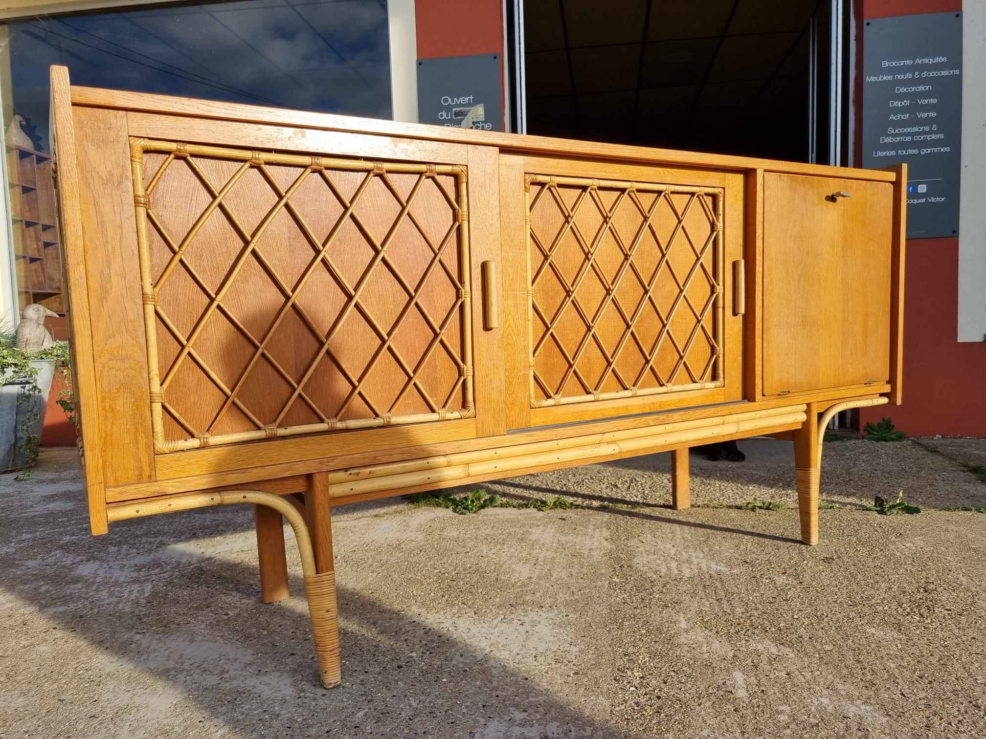 Rattan sideboard