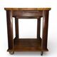 Table d’appoint / desserte Art déco en bois sur roulettes