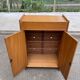 1960s Scandinavian wooden shoe storage cabinet dresser