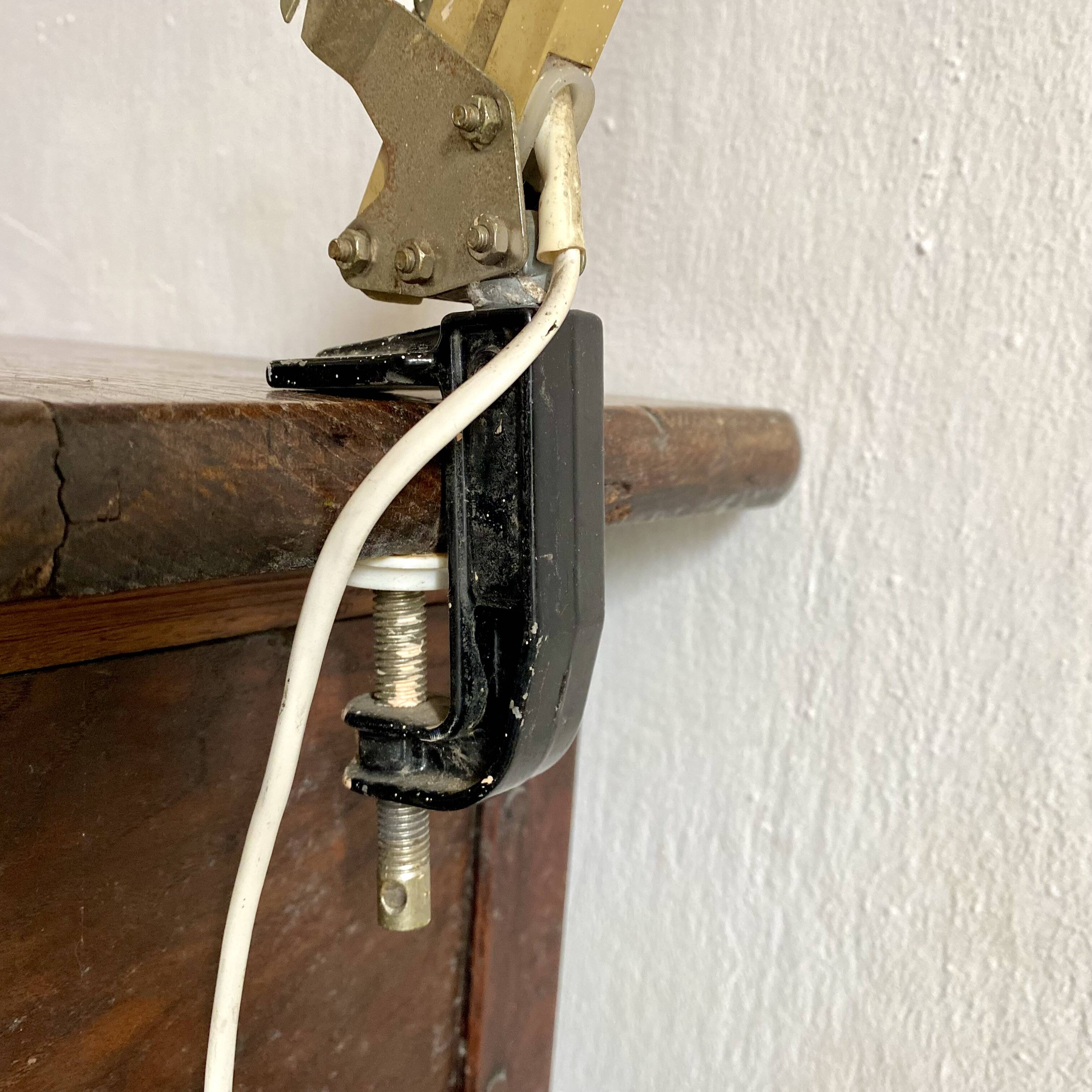 Architect desk lamp, 70s workshop