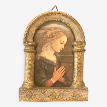 Florentine golden wood icon