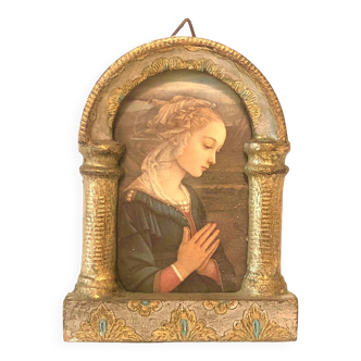 Florentine golden wood icon